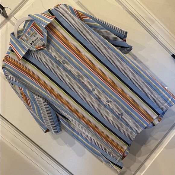 Colorful Striped Men's Casual Shirt - Picture 1 of 6